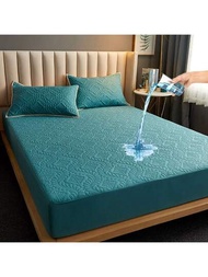 1入組時髦防水床墊套,防污,親膚,透氣床單,合適的適用於臥室