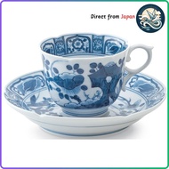 Arita-yaki Shoubitoudou Main Store Sometsuke Fuyou Teacup and Saucer S-3182