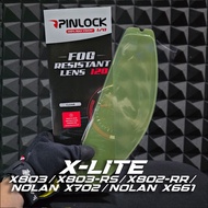 Pinlock Anti Fog Visor Helmet NOLAN XLITE X803 RS X802RR X702 X661 | Anti-Fog Helmet Glass | Anti Fo