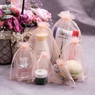 Organza Bags, Mesh Gift Drawstring Pouches Goodie Bags Assorted Colors for Christmas Shower Party Favors Samples