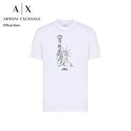 AX Armani Exchange  เสื้อยืดผู้ชาย รุ่น AX 6RZTJV ZJBYZ21CR - สีขาว
