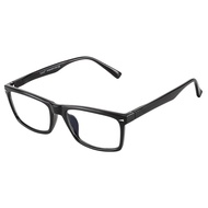 Cyxus  Anti Blue Light Glasses For Men Women Rectangular Rivet Bright Black Frame Reading Eyeglasses
