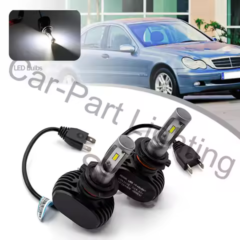 2Pcs H7 Led Light Lamp Bulb High/Low Beam Canbus 6000k White 8000lm 25W For MERCEDES-BENZ C-CLASS T-