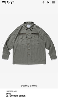 size XL Wtaps buds shirt 21AW