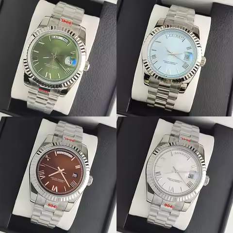 Miyota 8285 Men's Mechanical Watches Luxury Meteorite Dial Automatic Watch For Men Week MIYOTA 8285 