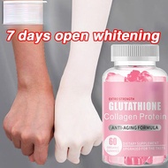 Glutathione Collagen Gummies with Vitamin C Beauty Supplement Skin Hair Nails Support 60 Gummies