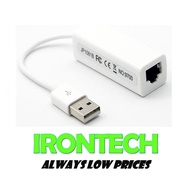 USB 2.0 to RJ45 Lan 100Mbps Network Ethernet Adapter Converter Card For PC CPU