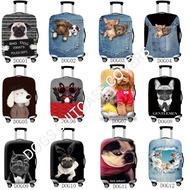 Dogs Luggage Cover Suitcase Cover Waterproof Thick Stretch