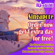 Esim Singapore 5G C.1 to 15 Days 500MB-2GB Unlimited|新加坡旅游上网卡|Instant Email Delivery