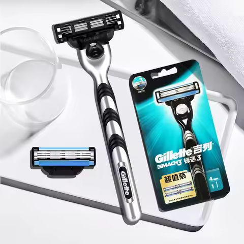Gillette Mach 3 Classic 3-layer Blade Men's Razor Manual Shaver