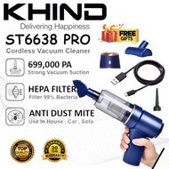 KHIND Handheld Vacuum ST6638 Handheld Vacuum Home & Car Vacuum Portable Car Vacuum