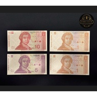 Croatia 🇭🇷 1 Set 4pcs in UNC Condition (2*1Dinar,1*5Dinar & 1*10Dinar)