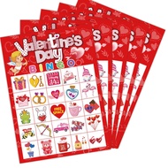Valentine's Day bingo Party Love Game Card Set 24 People bingo Card Card
