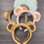 Cute Plush Bear Ears Headband Cartoon Face Wash Hairpin Accessories Fashion Girl Y4I9