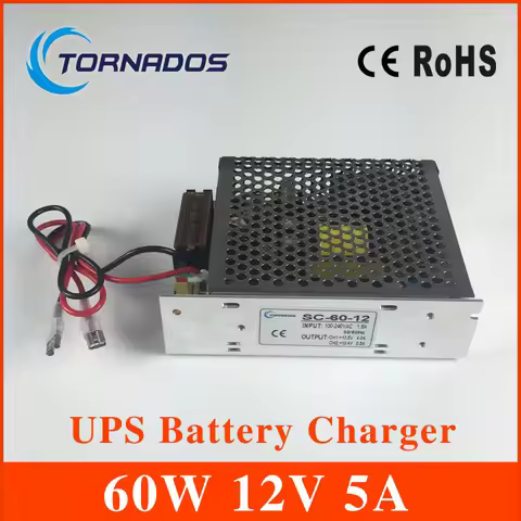 SC-60-12 60W 12V 5A universal AC UPS/Charge function monitor switching power supply 13.8v, battery c