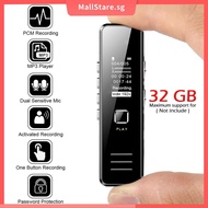 32GB Digital Voice Recorder 1.2 inches Mini Voice Activated Recorder with MP3 Player Handheld Small Dictaphone SHOPSKC5564