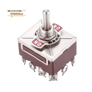 AC 380V 10A ON/OFF/ON 3 Positions 12 Pin Latching Toggle Switch 4PDT