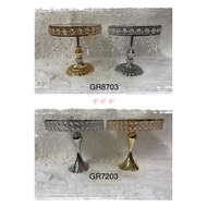 Dulang Hantaran Mirror Crystal Plating Gold/High Quality Dulang