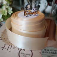Ribbon Satin Plain Color Width 1.5 Inches (Half Inches) x Length 1 Yard (Cut To 90cm)