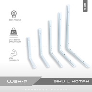 SIKU TBL White Wall Shelf Square L Angle / Wall Shelf L Angle / Square Wall Shelf Support Angle / WH