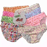 A&C 12PCS H6666 PANTY WOMENS COTTON GOOD QUANTITY