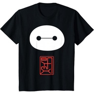 Amber's Unisex Disney T-Shirt for Kids and Adults 24s BIG hero 6 Baymax Face PosterKANJI T-Shirt