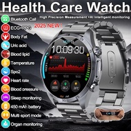 2025 New Pulse Therapy Electrotherapy CES Sleep ECG+PPG Smart Watch BP Blood Lipid Uric Acid Health 