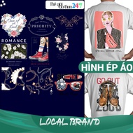 [Image ironed, heat pressed] Image of Girl 9 ironed with iron, iron