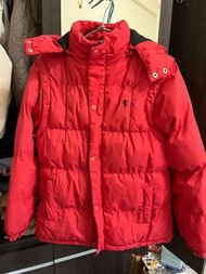 （帽、袖子可拆式）紅色刷毛外套/背心 #22衣櫃換季