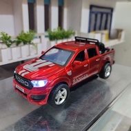 Ford Ranger Wildtrak F-350 pickup truck model, 1/32 scale, free VIP license plate