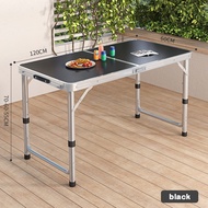 Portable Outdoor Foldable Table 55-70cm Adjustable Height Dining Table Picnic Travel Supplies 120 *