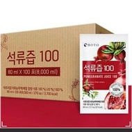 韓國BOTO 100%紅石榴汁 🍷 每包80ml
