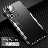 เคส VIVO V21 5G สำหรับ VIVO V21 5Gเคสโทรศัพท์กันกระแทก PC + TPU โลหะผสมอลูมิเนียมผิวด้าน