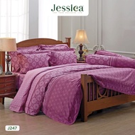 Jessica Cotton mix พิมพ์ลาย J247 ชุดเครื่องนอน ผ้าปูที่นอน ผ้าห่มนวม เจสสิก้า พิมพ์ลายได้อย่างประณีตสวยงาม