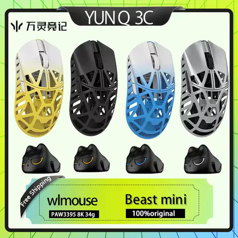 WLmouse Flower Beast Mini Wireless Gaming Mouse FPS Hollow out Portable Lightweight 8K Esports Mouse