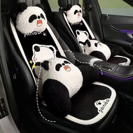Cartoon Four Seasons Universal Car Seat Cushion Panda Cute Short Plush Car Car Seat Cushion Warm Car Seat Cushion