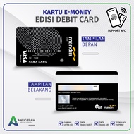 Kartu Emoney Mandiri Edisi Fake Debit Card Custom Nama