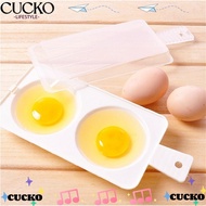CUCKO Egg Steamer Kitchen Tool Food Gadget Microwave Eggs Cooker Steamer Tool 2 Eggs Draining Egg Bo