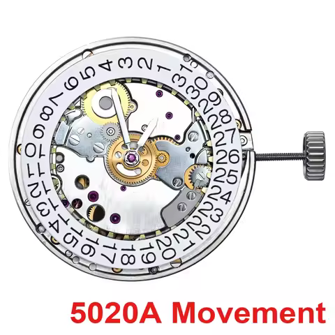 5020A Automatic Mechanic Movement 34 Jewels Movement Two-pin Super Slim micro Rotor Movement Watch D