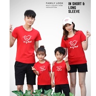 Love Family Tshirt Collection Baju Family Day 100% Cotton Baju Family
