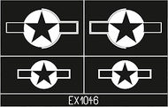 EDUEX1046 1/48 Martin B-26B Marauder Nationality Mark Paint Mask Seal (For ICM) Masking Seal for Pla