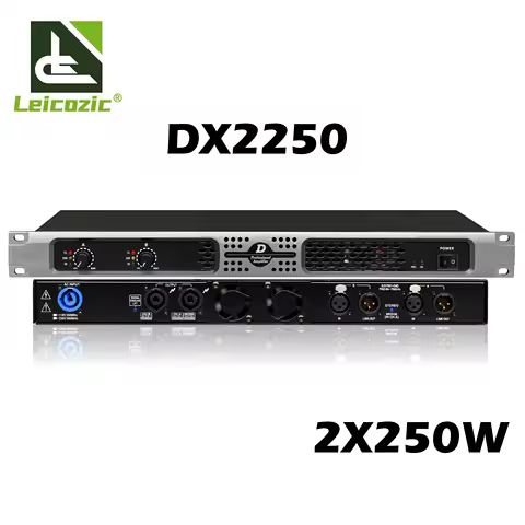 Leicozic DX2250 400W AMP RMS Class D Amplifier 1U Stage Audio Power Amplificador Professional Amplif
