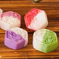 Custard Filling Snow Skin Mooncake Peach Skin Mooncake Chocolate Matcha Pastry Snacks Bulk Mid-Autum