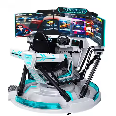 VR Racing Simulator 2026 New Model 6DOF 3 Screen Racing Car Driving Simulator Speed Racing Arcade Ga