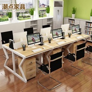Office Link Desk Table Computer Staff Furniture 4 6 Person Workstation Conference Work Meeting Pejab