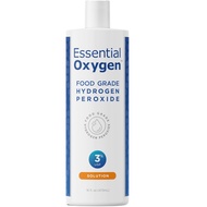 Essential Oxygen Food Grade Hydrogen Peroxide, Natural Cleaner, 3% USP, White, 473ml