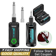 Wireless Guitar System 2.4G Audio Transmitter and Receiver 20H Endurance with Charging Case for Elec