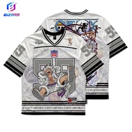 SYASSY Unisex Boys and Girls Jersey One Piece Luffy Gear 5 Character Anime Jersey