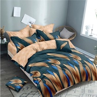 cadar queen with comforter 7 in 1 green brown set queen bedsheet with comforter