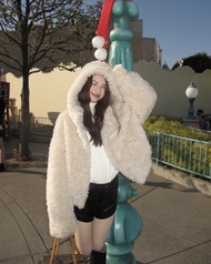 MALIMAYS - Teddy Hoodie Jacket เสื้อแจ็กเก็ตฮูดดี้ ขนเฟอร์เท็ดดี้